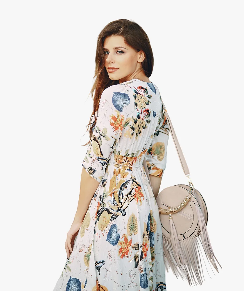 Wrap Midi Skirt - Floral