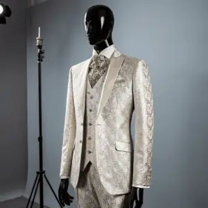 Graphite Grey Textured Suit Jacket